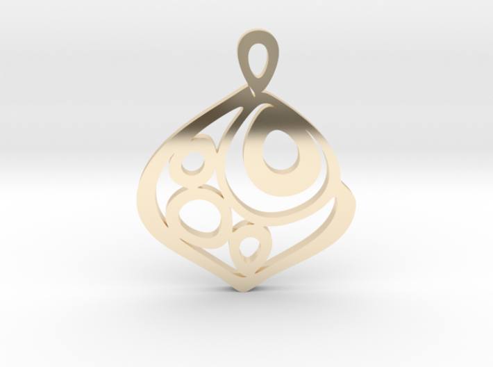 &quot;One becomes three&quot; Pendant 3d printed