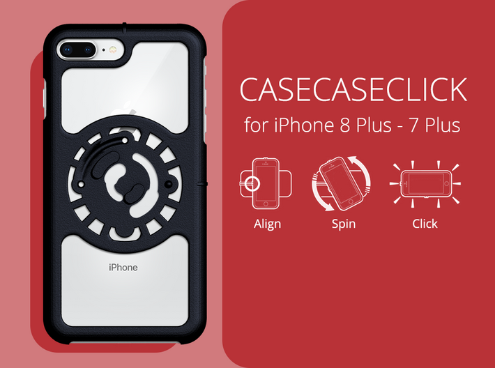 for iPhone 8Plus - 7Plus : core : CASECASE CLICK 3d printed