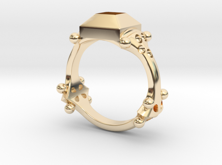14th century ring, England 3d printed