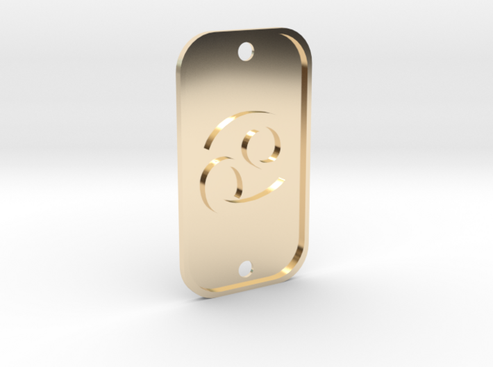 Cancer (The Crab) DogTag V1 3d printed