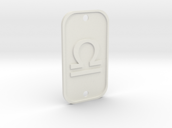 Libra (The Scales) DogTag V1 3d printed