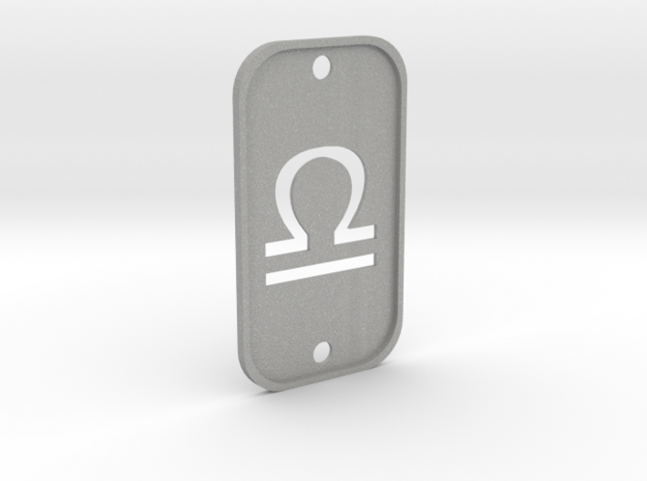 Libra (The Scales) DogTag V2 3d printed