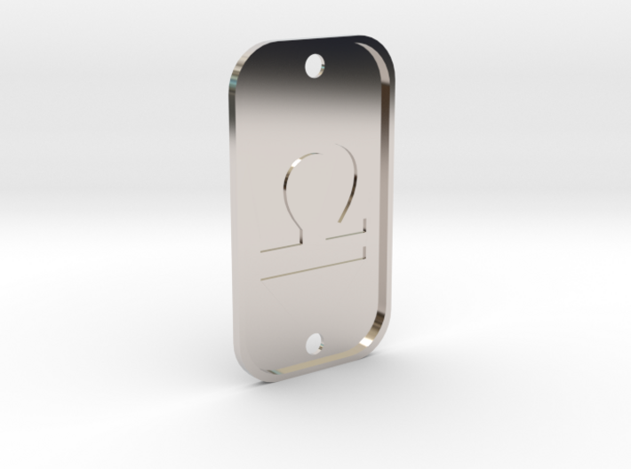 Libra (The Scales) DogTag V4 3d printed