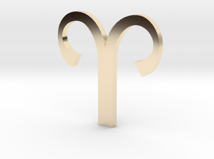 Aries (The Ram) Symbol 3d printed