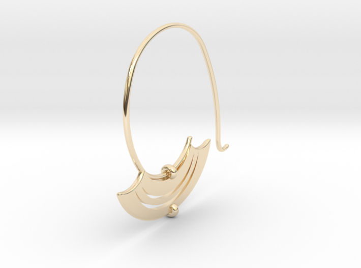 Hoop (SWH4c) 3d printed A more affordable option to solid gold