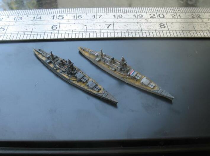 1/4800 French BC Dunkerque[1940]+Strasbourg[1942] 3d printed