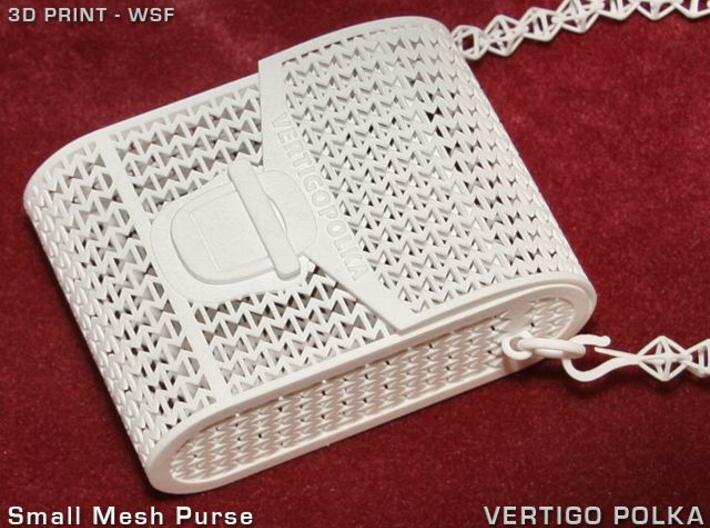 Small Mesh Purse 3d printed Small Mesh Purse w/strap (optional)
