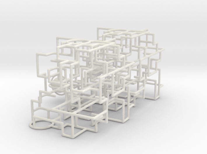 "Bare Bones" Two-Pack - Rolling Ball Maze in Case 3d printed 