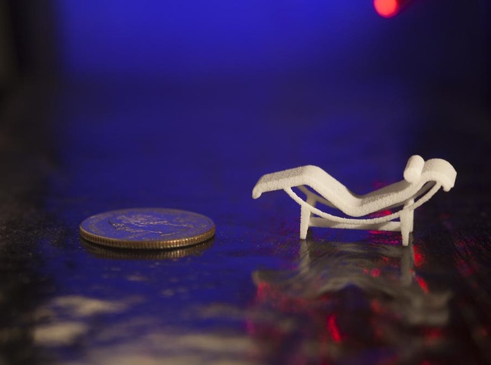 1:48 Le Corbusier Chaise Lounge LC4 Chair 3d printed