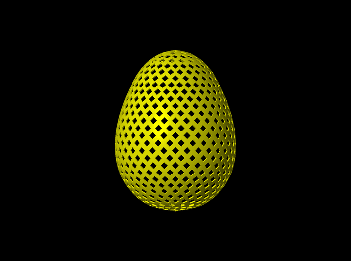 Easter Egg Square 3d printed 