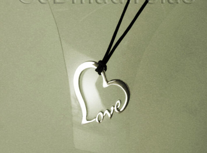 LOVE pendant 3d printed 