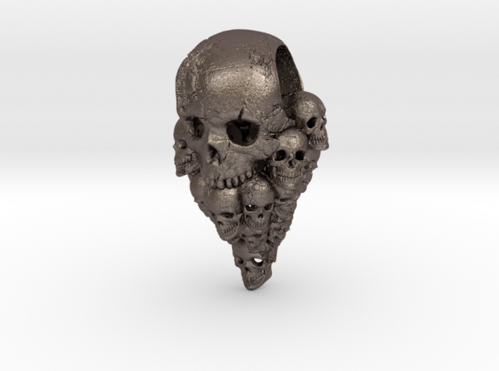 Nuclear Decimation: Skull Pendant 3d printed 