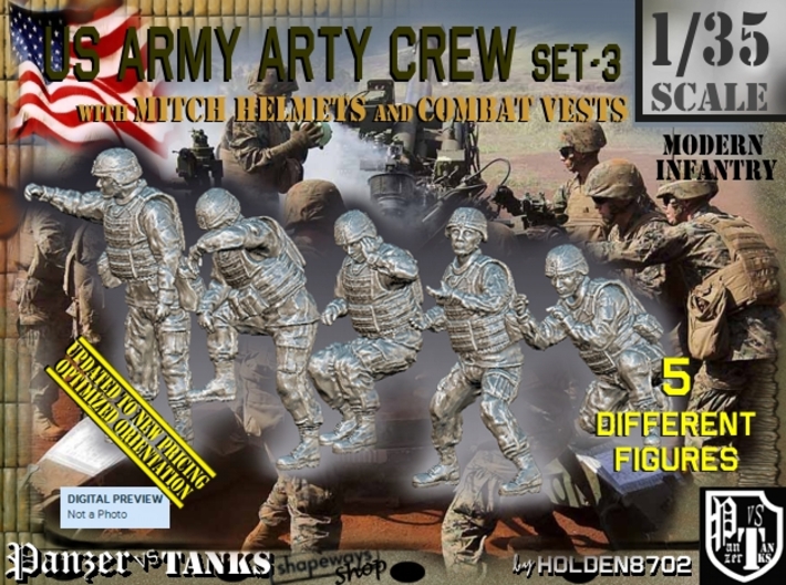 1/35 US Arty Crew Cold Weather Set3 3d printed