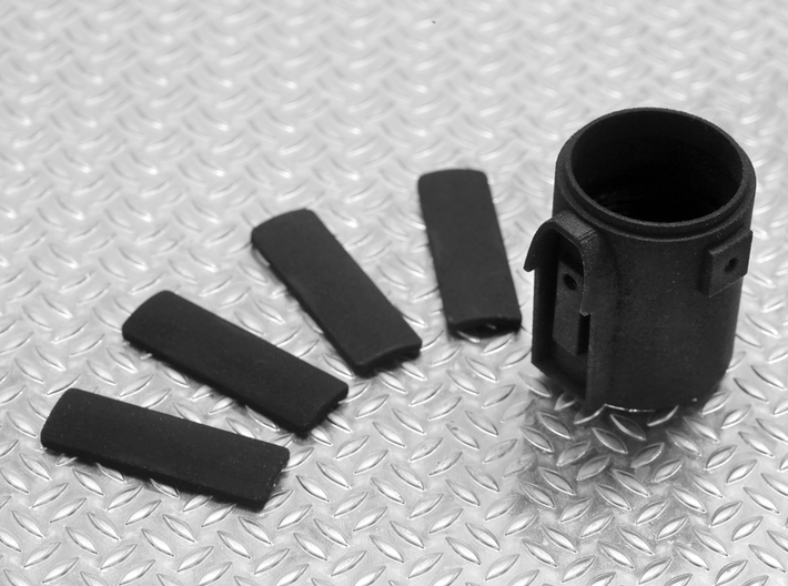 Yoda style Lightsaber - Grip full set x 4 (29mm) 3d printed 