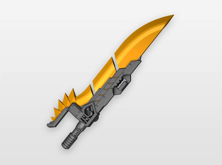 'Lava Lancer' Sword for POTP Dinobots 3d printed 