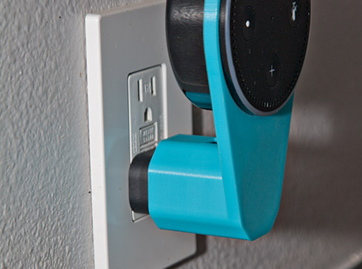 Echo Dot Outlet Mount 3d printed 