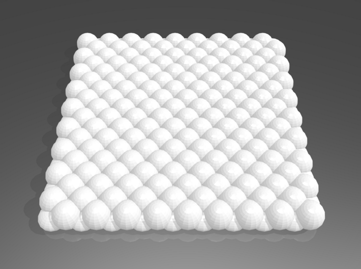 Pebble Coaster - Checkered Pattern 0 (Small Size) 3d printed