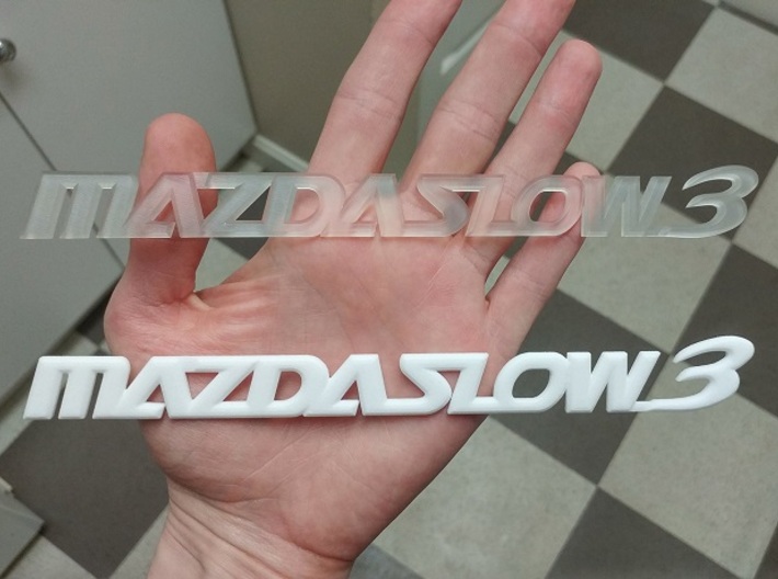 MAZDASLOW3 Emblem 3d printed