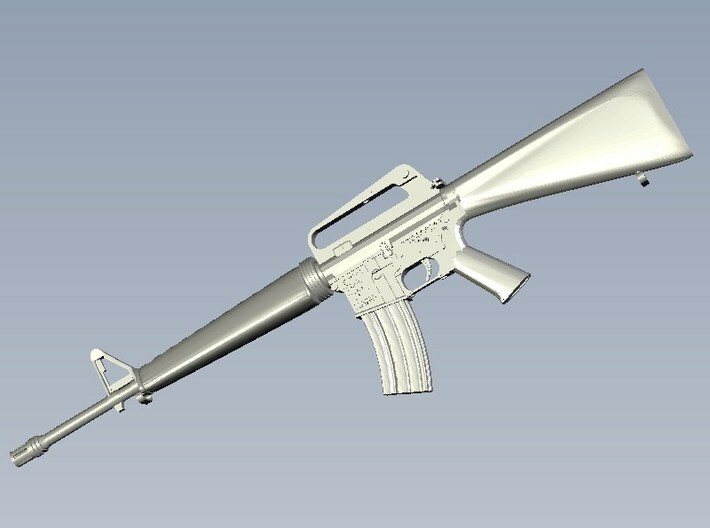 1/16 scale Colt M-16A1 rifles w 30rnds mag x 3 3d printed 