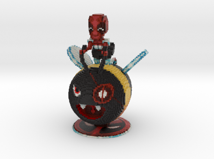 Maid Deadpool on a Bumblebee 3d printed