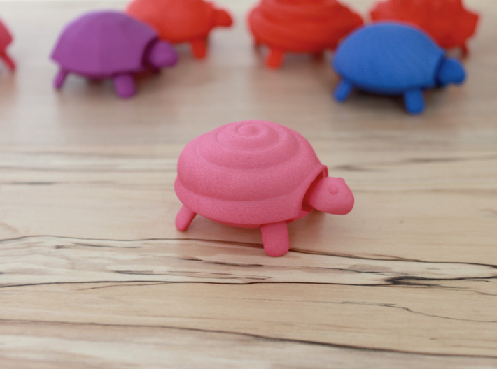 Squishy Turtle - Swirled Bun 3d printed
