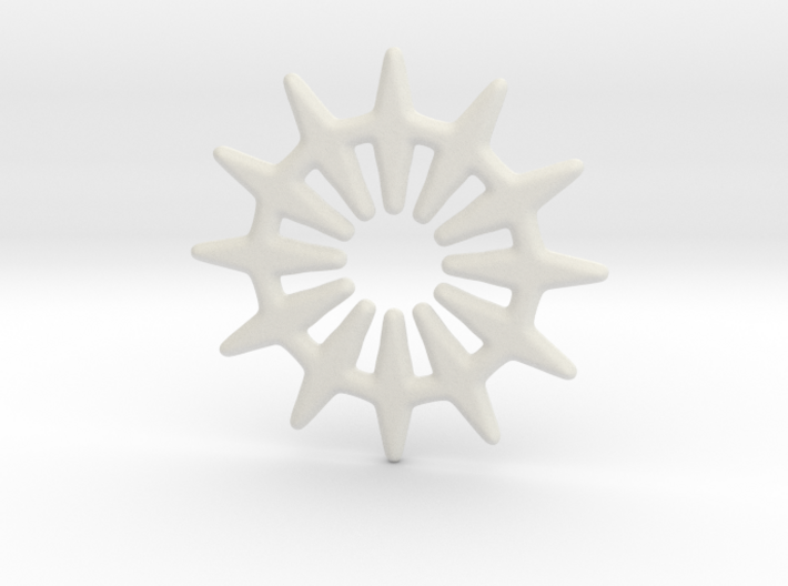 12 pointed star for pendants &amp; earrings 3d printed
