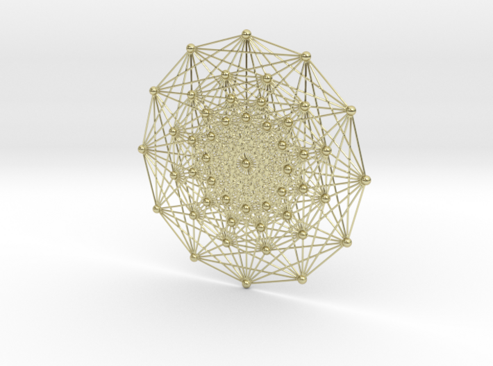 E7 (3_21 Polytope) Projected to 2D E6 Coxeter 3d printed