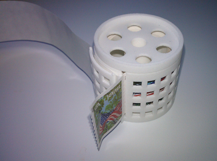 stamp roll dispenser The Postmaster guided 3d printed 