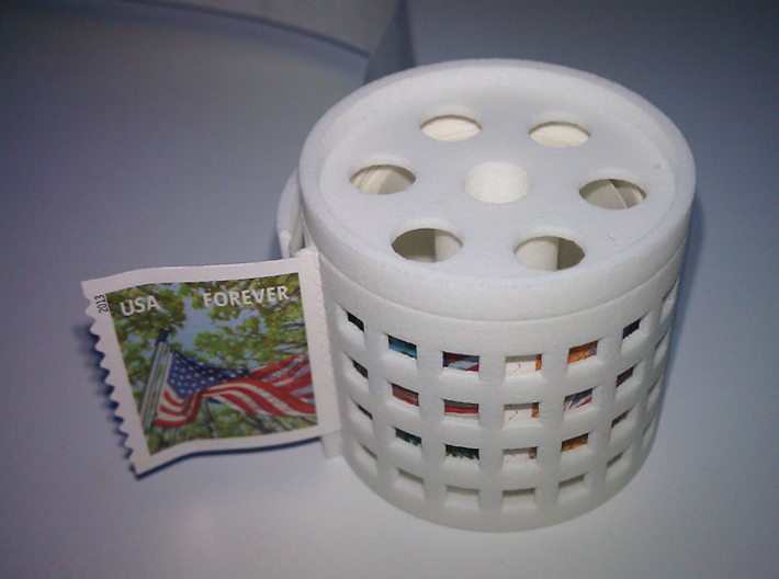 stamp roll dispenser The Postmaster guided 3d printed