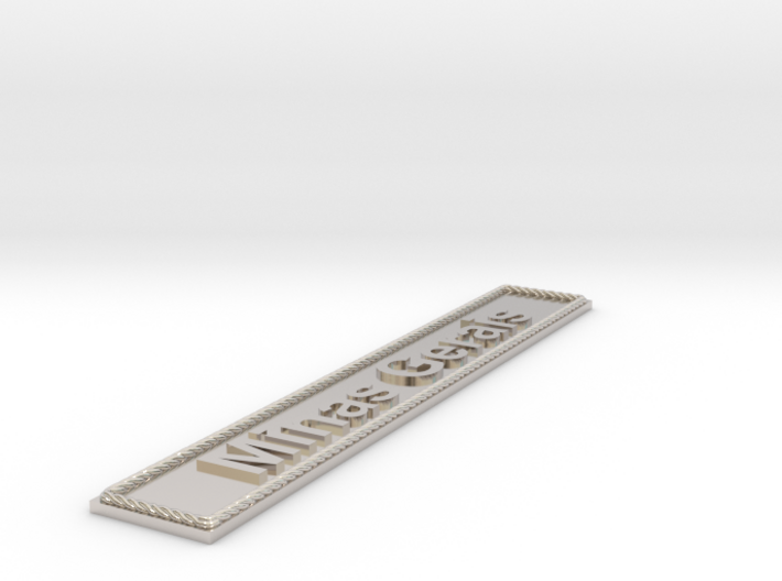 Nameplate Minas Gerais 3d printed