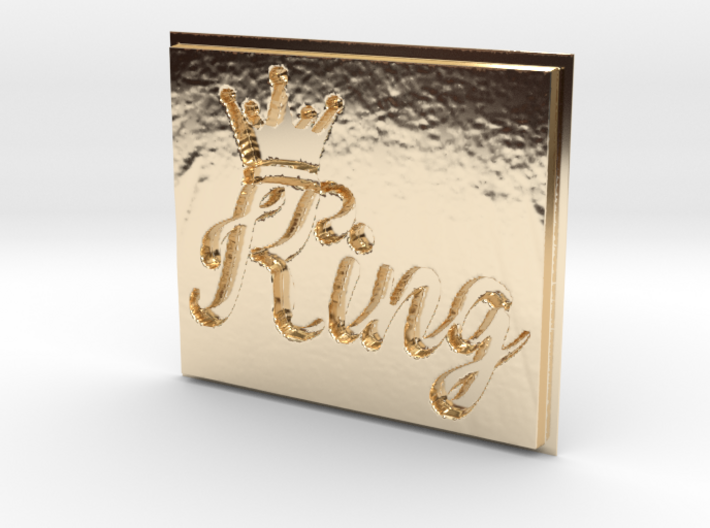 King Pendant 3d printed