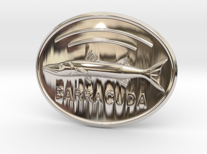 Barracuda Belt Buckle 3d printed