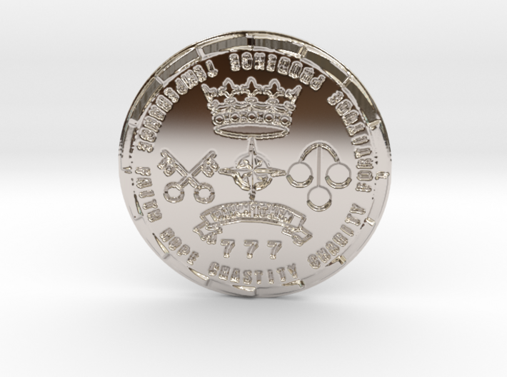 Coin of 7 Virtues &amp; Pawn Broker Token 3d printed