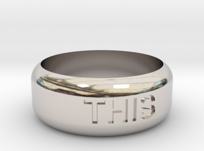 This Or That Ring 3d printed