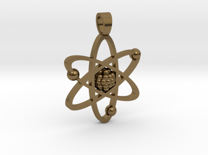 Atom [pendant] 3d printed
