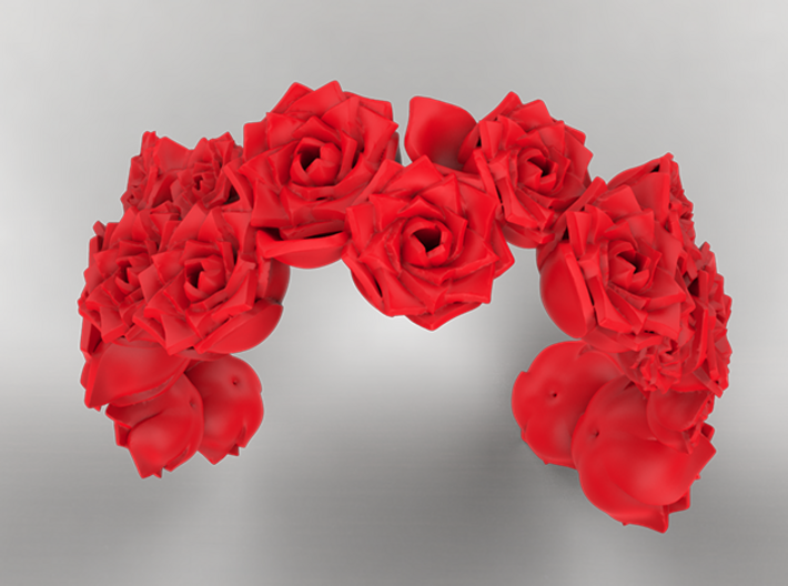 Rose Bracelet 01 3d printed