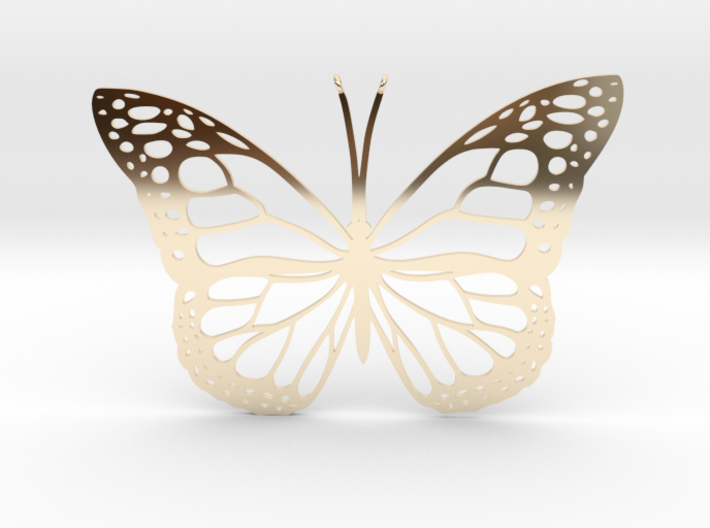 Monarch Butterfly Amulet 3d printed