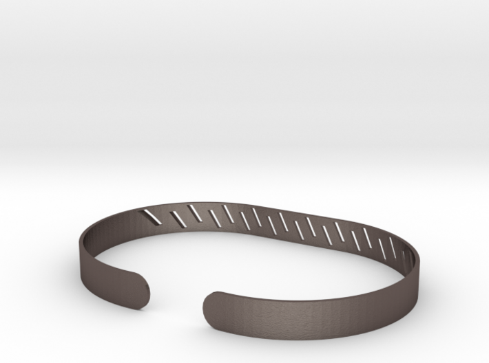 Angled Stripe Bracelet 3d printed