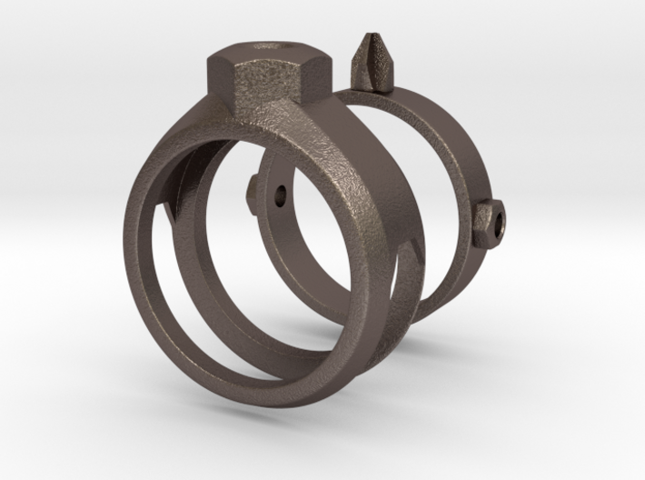 Screwdriver Ring 3d printed 