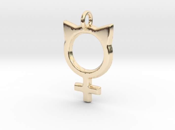 Female Symbol with Cat Ears 3d printed