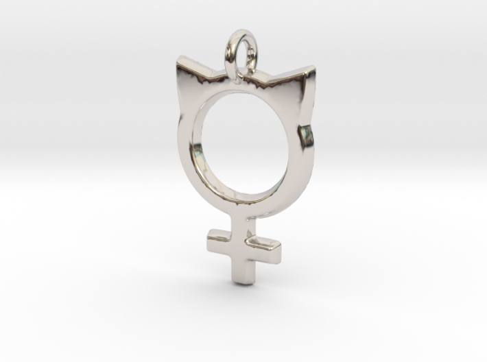 Female Symbol with Cat Ears 3d printed