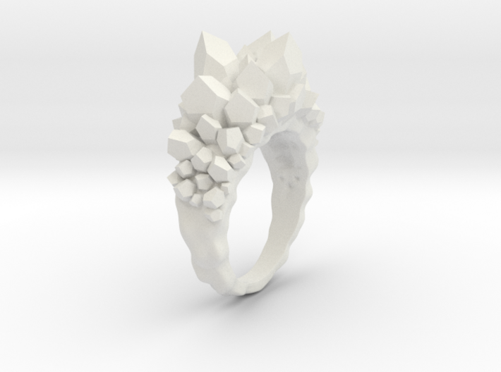 Crystal Ring size 6,5 3d printed 