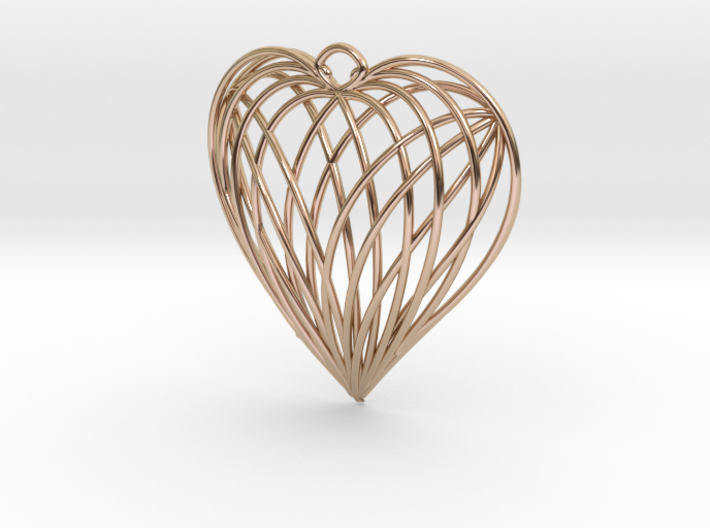 Woven Heart 3d printed