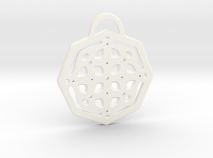 Fancy octagon. Pendant 3d printed