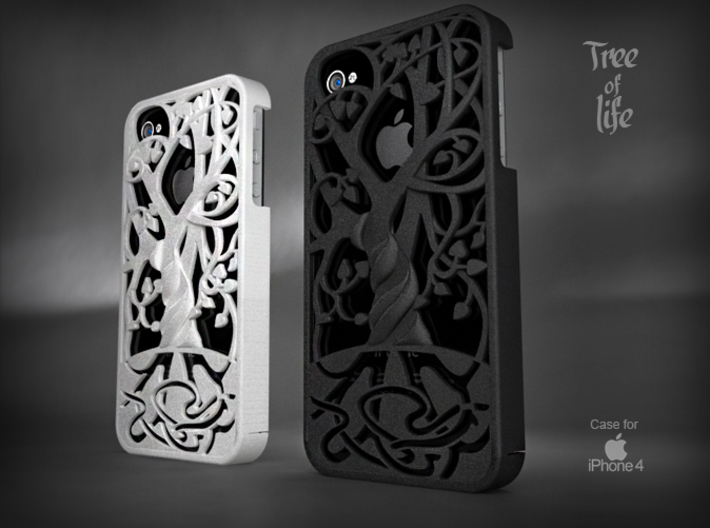 Iphone 4, 4S case &quot;Tree of life&quot; 3d printed