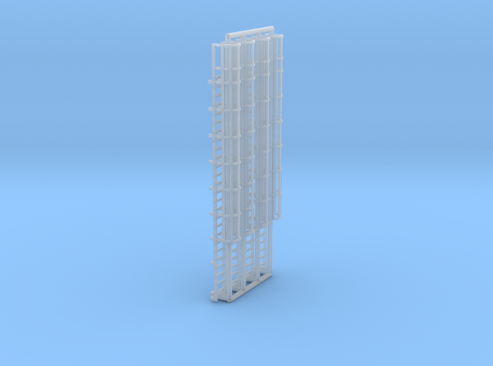N Scale Cage Ladder 52mm (Top) 3d printed