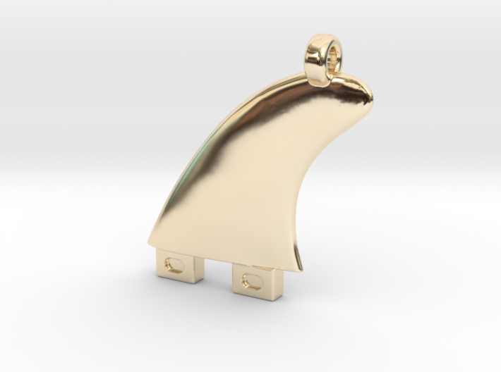 Surfboard fin jewel 3d printed