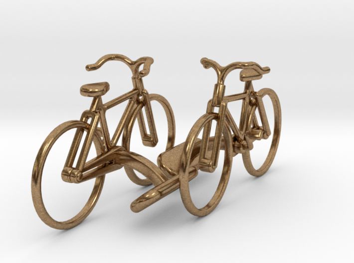 Bicycle Cufflinks 3d printed
