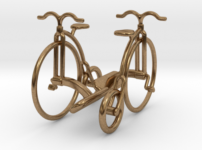 Vintage Bicycle Cufflinks 3d printed