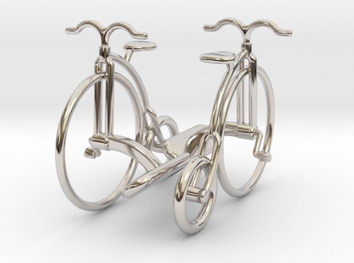 Vintage Bicycle Cufflinks 3d printed